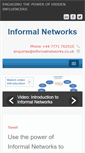 Mobile Screenshot of informalnetworks.co.uk